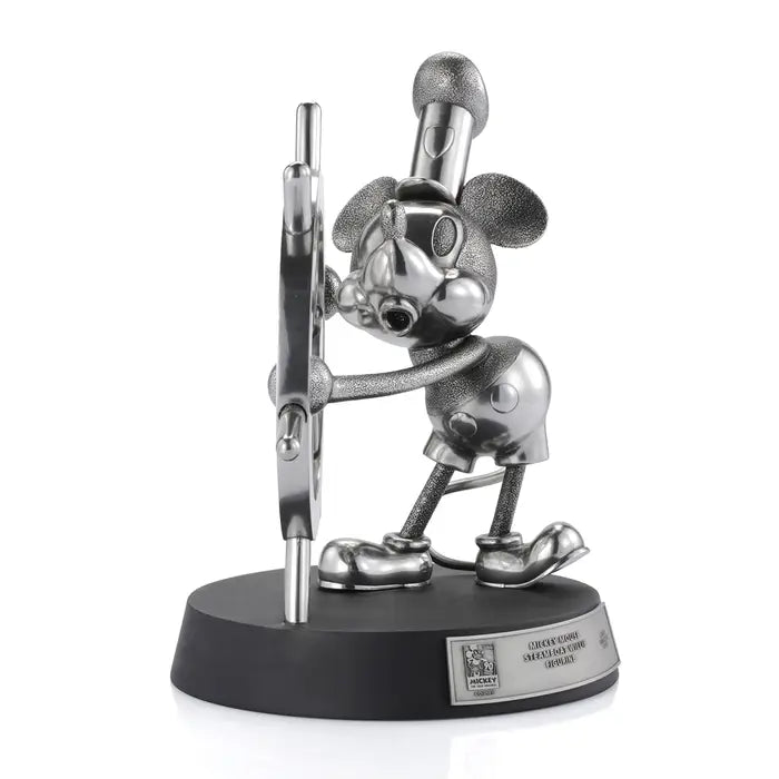 Limited Edition Mickey Mouse Steamboat Willie Pewter Figurine