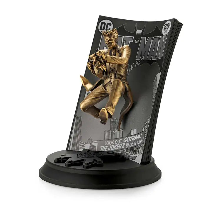 Limited Edition Silver Gilt Joker Pewter Figurine - Gold