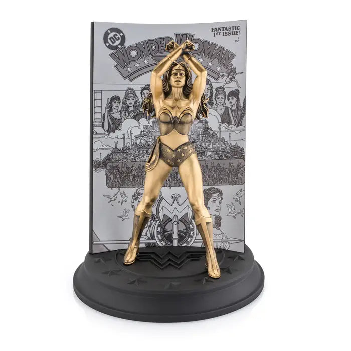 Limited Edition Wonder Woman Pewter Figurine - Gold