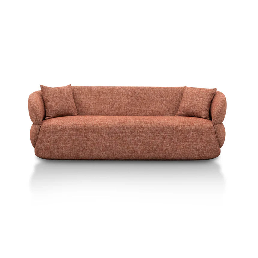 Living Space 3-Seater Sofa - Moss Rust Orange