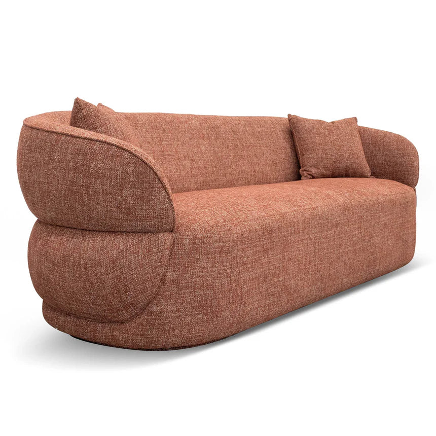 Living Space 3-Seater Sofa - Moss Rust Orange