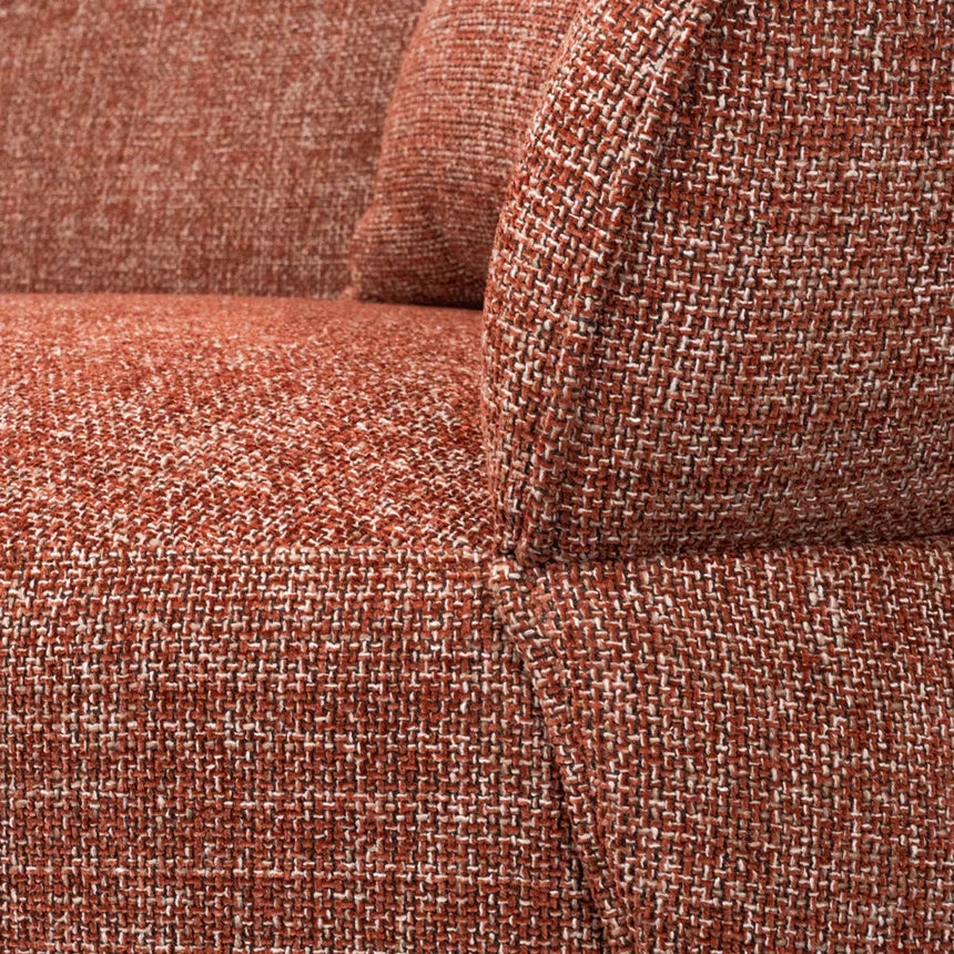 Living Space 3-Seater Sofa - Moss Rust Orange