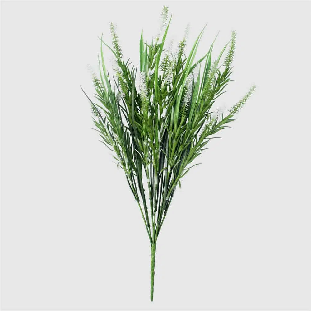 Long Artificial White Lavender Stem 50cms