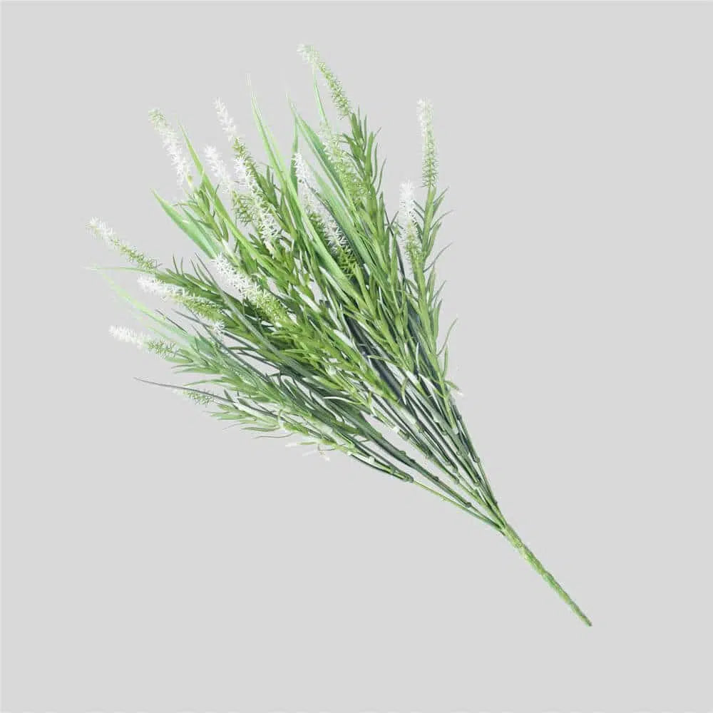 Long Artificial White Lavender Stem 50cms