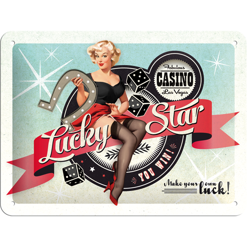 Lucky Star - Sign Board 15 x 20cm