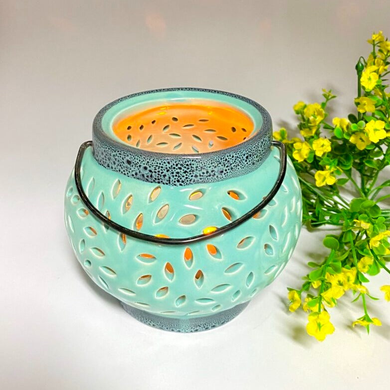 Luminous Ceramic Elegant Candle Lantern - Available in 2 Colors