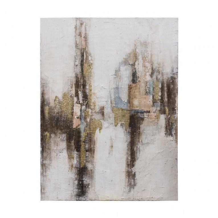 Lustrous Imagination Embellished Canvas Art