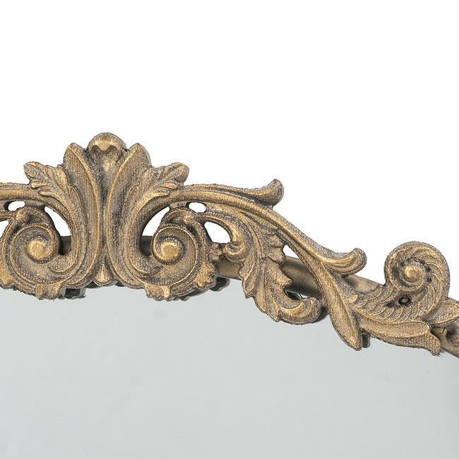 Luxurious Baroque-style Gold Round Mirror