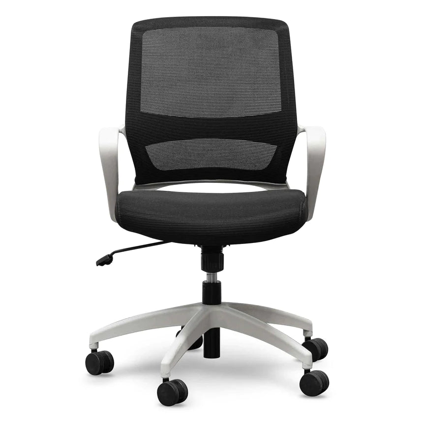Luxurious Lounge Mesh Office Chair - Black (Set of 2)