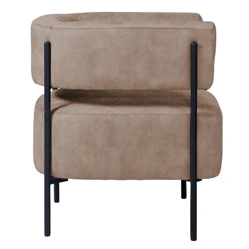 Luxurious Oxford Tan Mottled Velvet Teo Chair