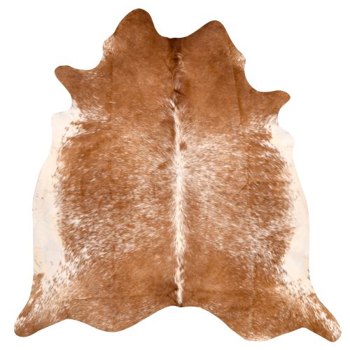 Luxurious Texture Genuine Cowhide Rug - Salt & Pepper Brown
