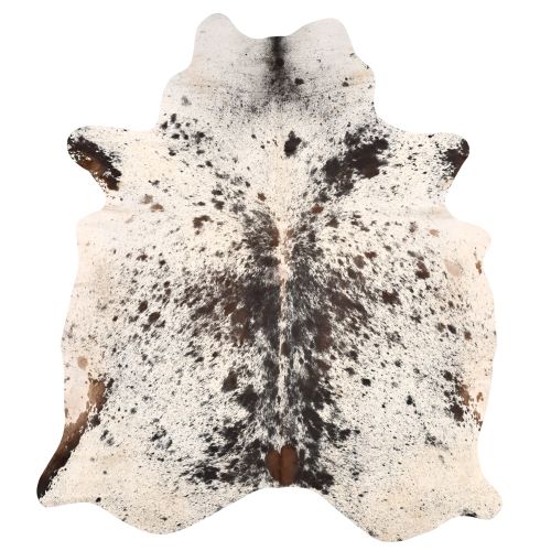 Luxurious Texture Genuine Cowhide Rug - Salt & Pepper Brown
