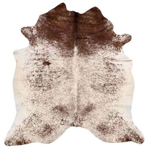 Luxurious Texture Genuine Cowhide Rug - Salt & Pepper Brown