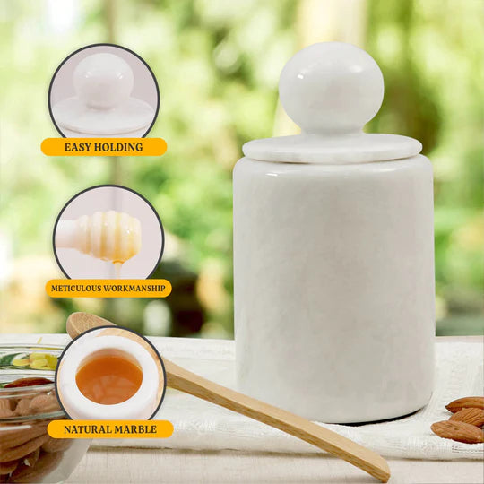 Luxury Marble Honey Jar
