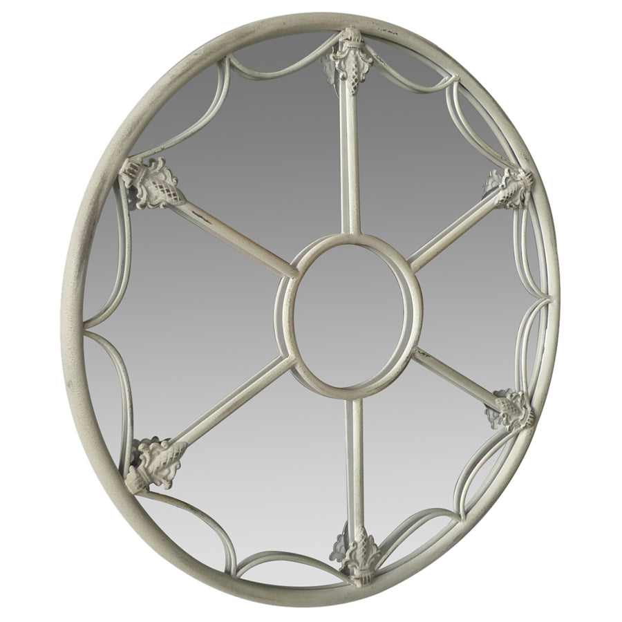 Luxury Martinique Fleur Round Wall Mirror 60cms