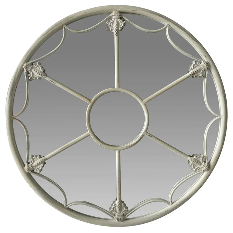 Luxury Martinique Fleur Round Wall Mirror 60cms