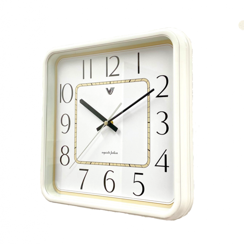 Luxury Premium Square Wall Clock 30.5cms - Available in 2 Colors