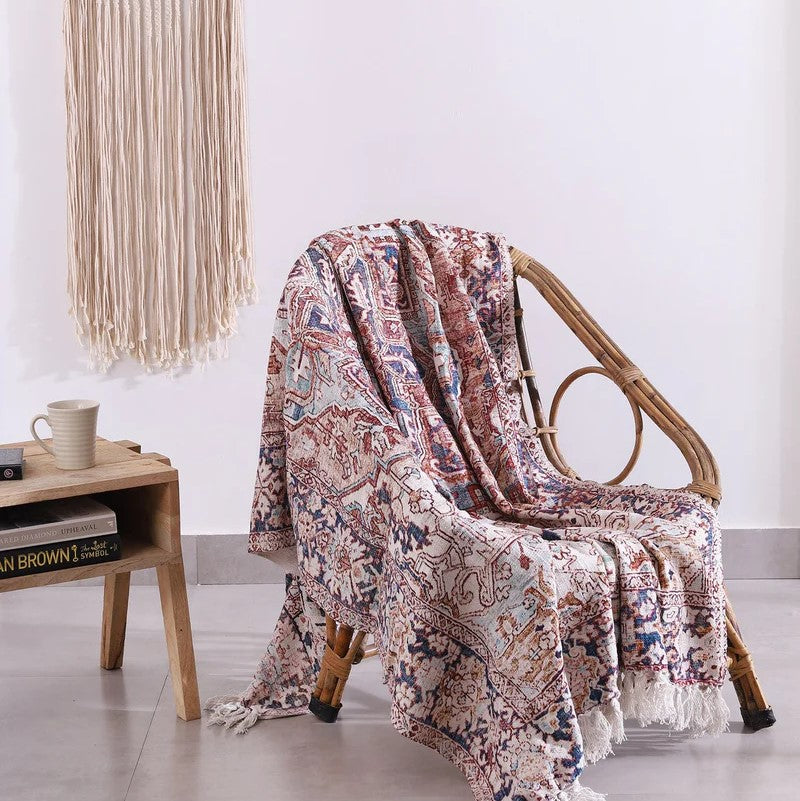 Luxury Rustic Look Designer Cotton Throw