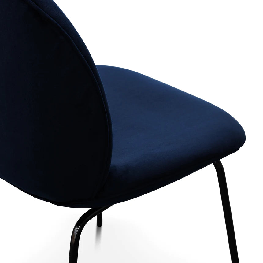 Luxury Velvet Dining Chair - Blue