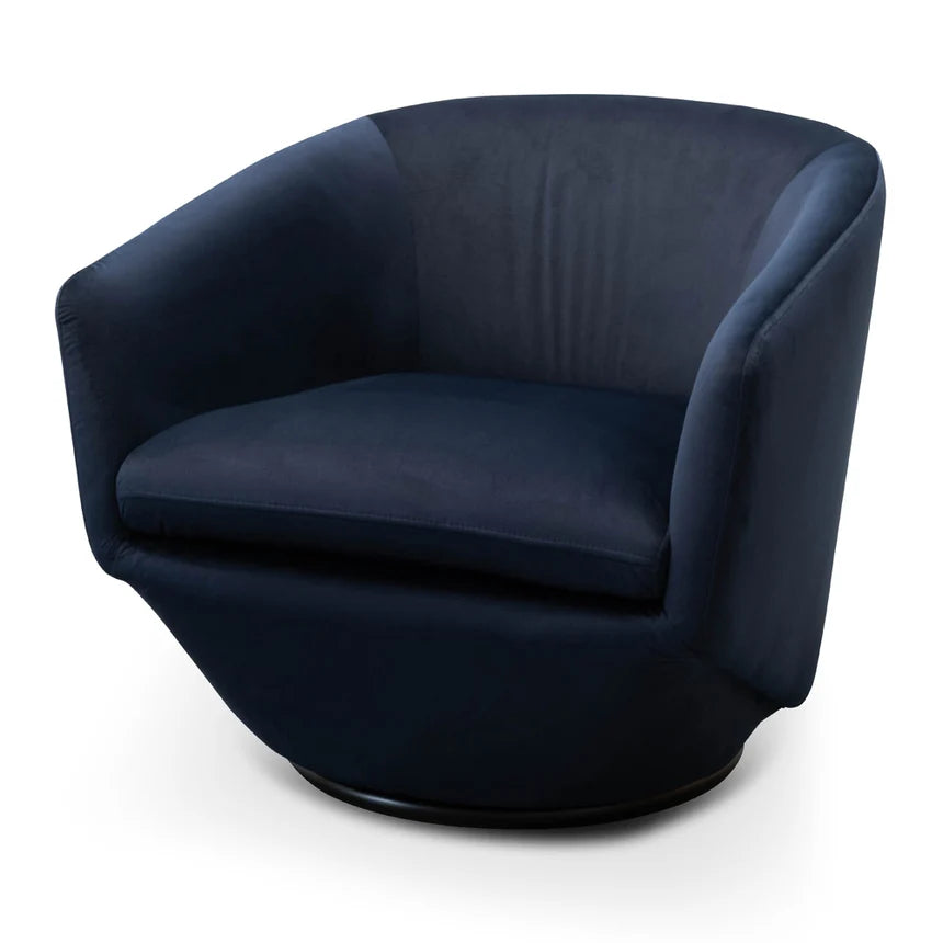 Luxury and Style Lounge Chair - Navy Velvet