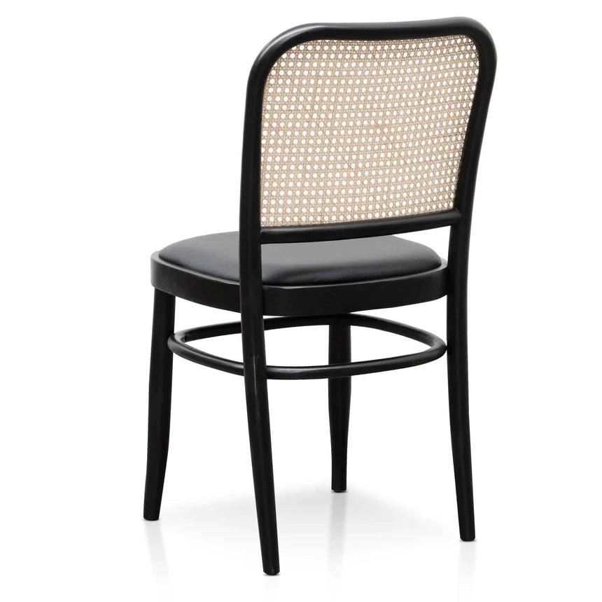 Mahogany Majesty Dining Chair - Black