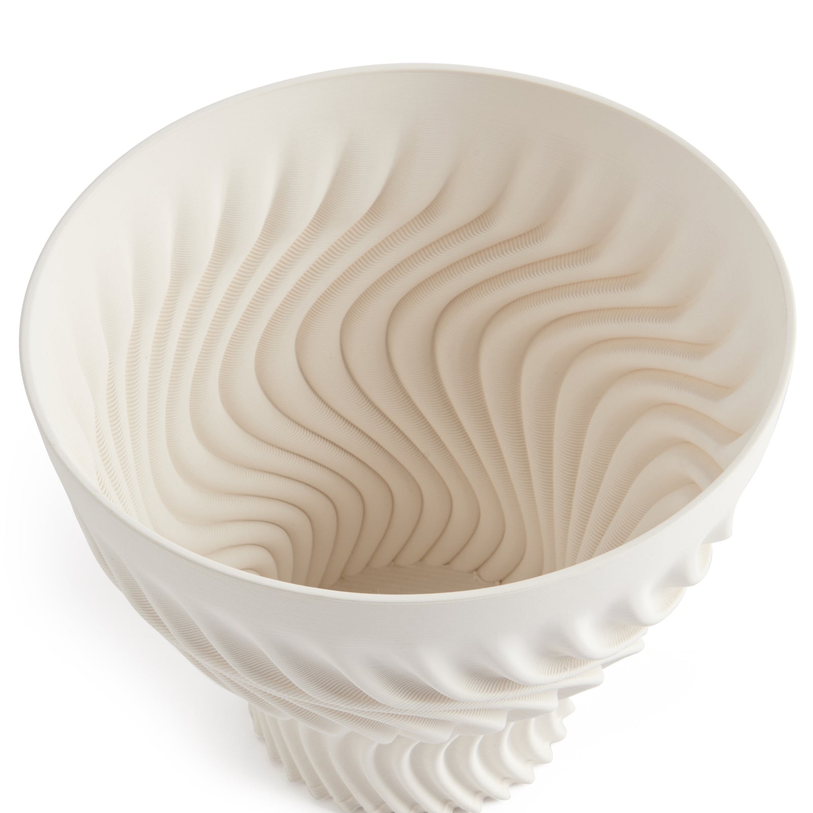 Mai Minimalist White Centerpiece Bowl