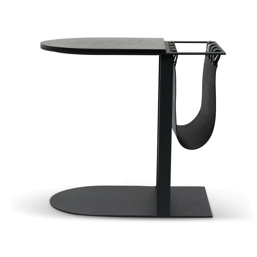 Majestic Maple Side Table 55cms - Black
