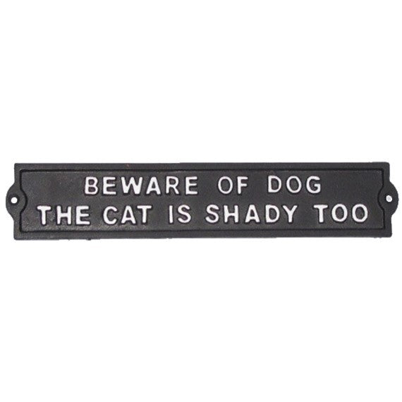 Majestic Metal Wall Sign - Beware of Dogs