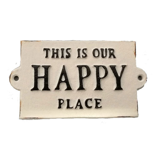 Majestic Metal Wall Sign - This is our Happy Place