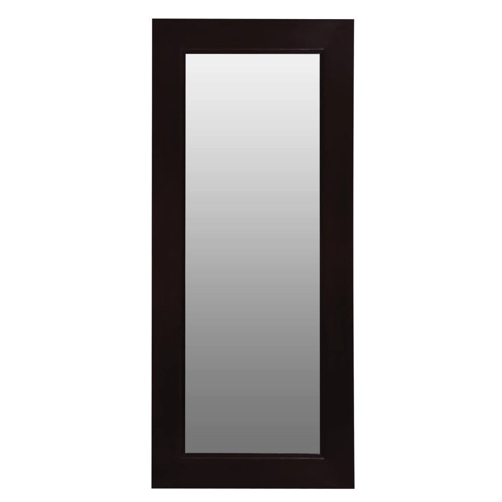 Manhattan Solid Chocolate Timber Wall Mirror - 65cms