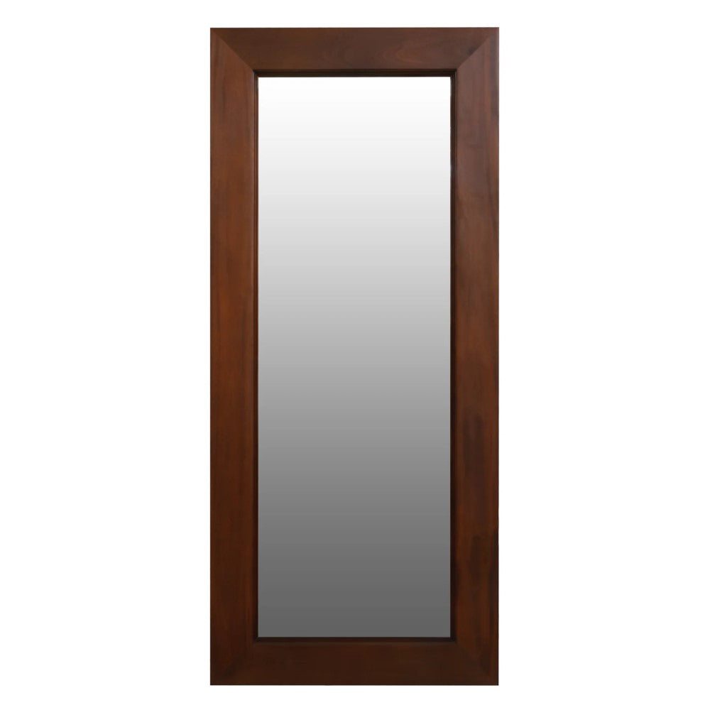 Manhattan Solid Mahogany Timber Wall Mirror - 65cms