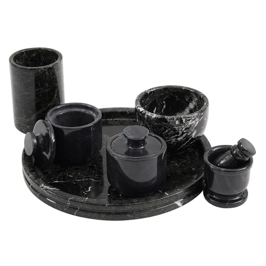 Marble Splendor Vanity Tray with Accessories (Available in 3 Colors)