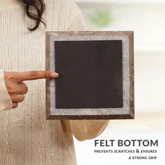 Marble Square Paper Towel Holder - Grey