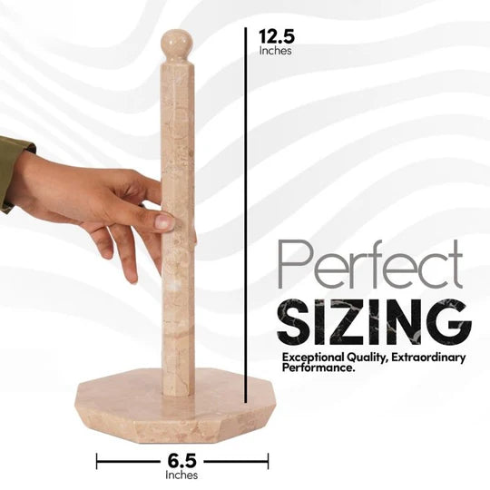 Marble Star Paper Towel Holder - Beige