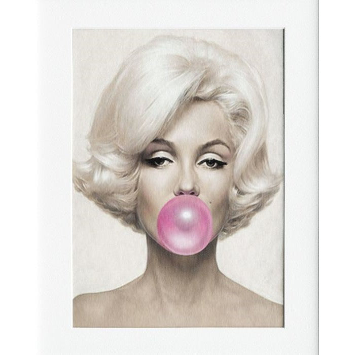 Marilyn Monroe Color Mounted Print Wall Decor - 40x50cms