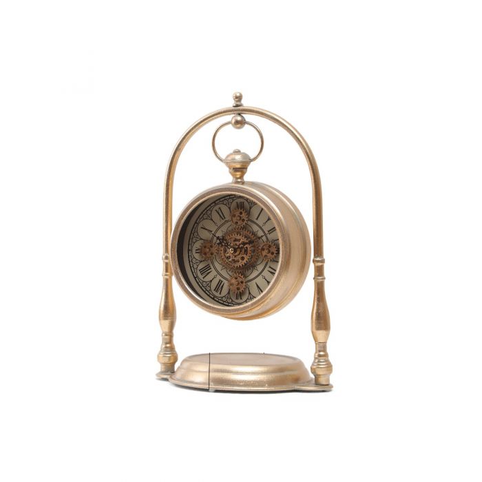 Marrakesh Arch Exposed Gear Movement Table Clock - 47cms
