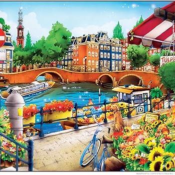 Masterpieces Travel Diary Amsterdam Puzzle 550 pieces
