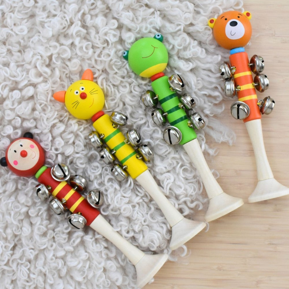 Melody Pals Animal Bell Stick Set - 4 Piece Musical Fun
