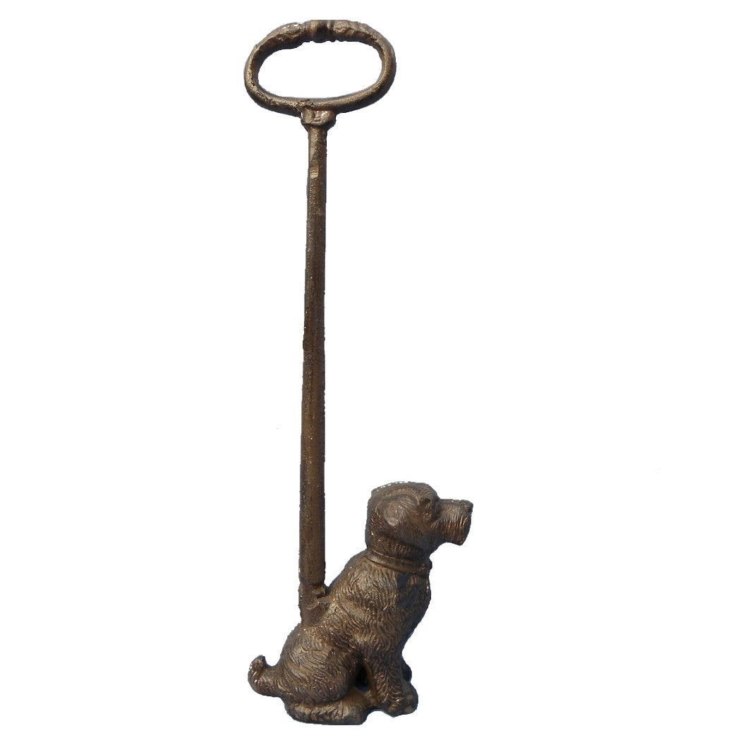 Metal Antirustic Doorstop Dog with Handle