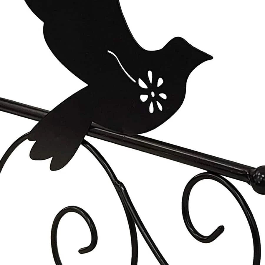 Metal Bird Silhouette Wall Hook Bracket 35cms
