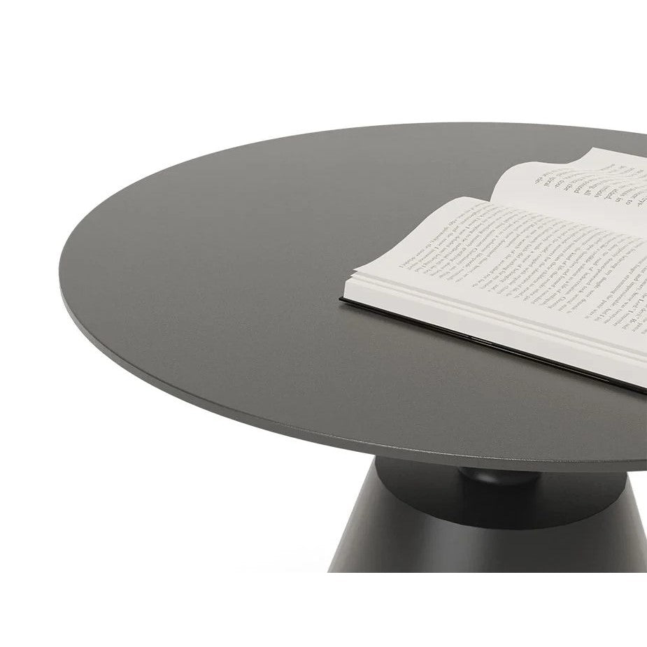 Metal Bliss Centerpiece Coffee Table - Charcoal