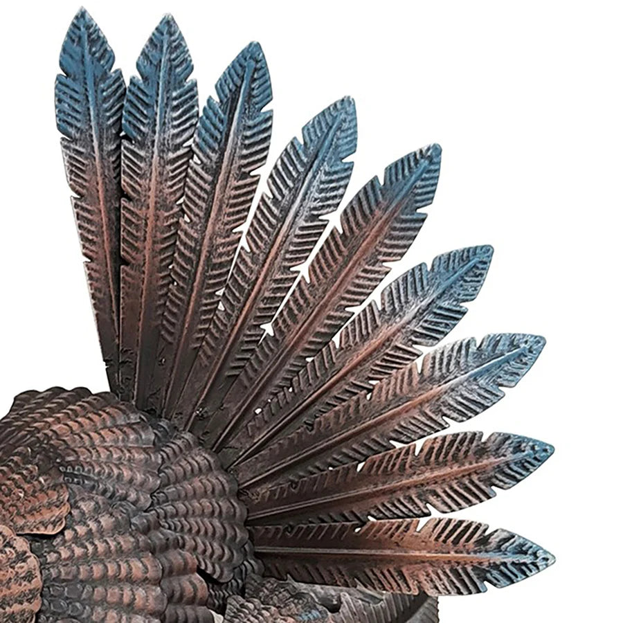 Metal Multicolor Mrs Turkey Wall Art - 47cms