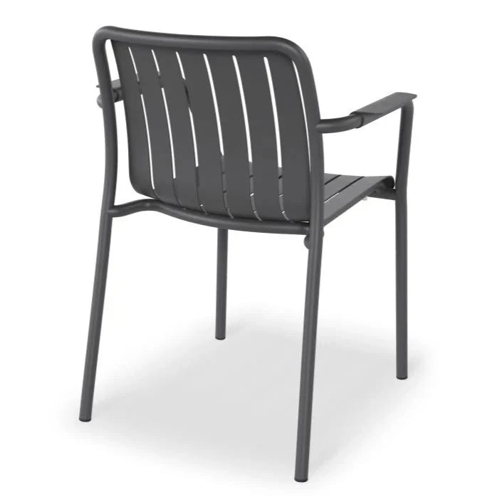 Metal Non-Padded Outdoor Dining Armchair (Available in 2 colors)