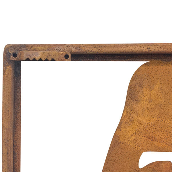 Metal Rust Laser Cut Home Birds Wall Art