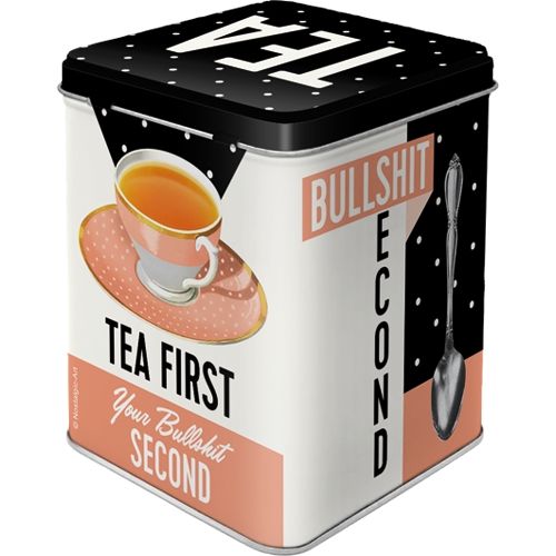 Metal Tin Storage Box - Tea First