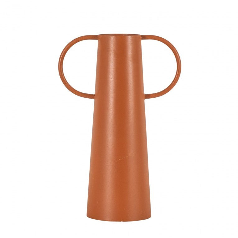 Metal Vase Brings a Pop of Color in Retro Style