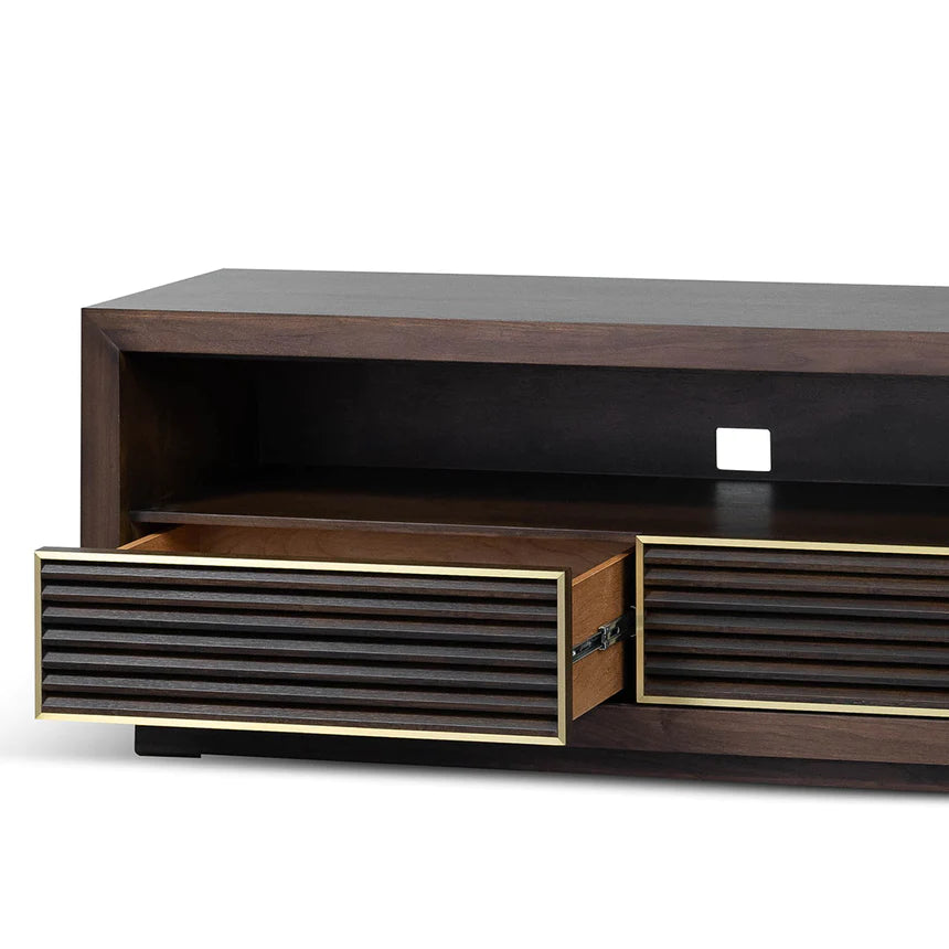 Metro Media Console TV Unit 200cms - Walnut