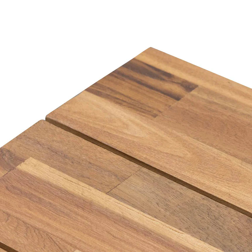 Mid-Century Dining Benches 210cms - Natural & Black