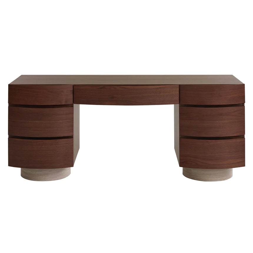 Mid-Century Walnut Dressing Table - 172.5cms