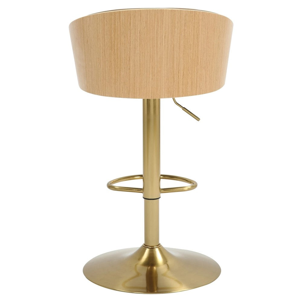 Miller Gold & Latte Gas Lift Barstool